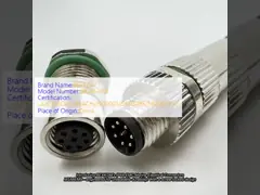 IP68 EMC 해상 전기 산업용 커넥터 스크루 잠금 M5/M8/M9