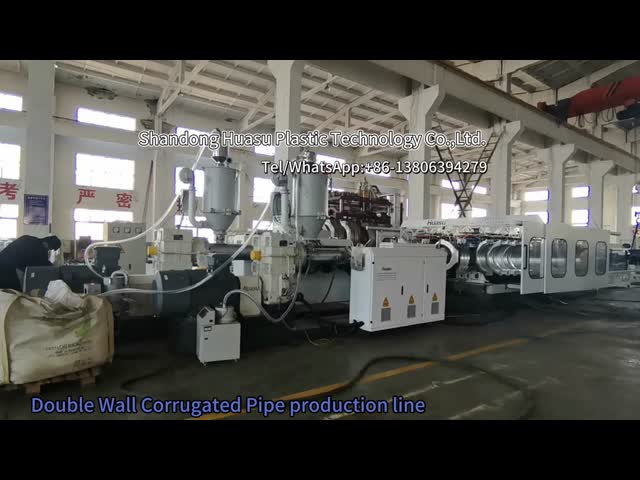 High Speed Production DWC Pipe Extrusion Line with Low Energy Consumption and Double-wall Socket Joint Expansion Mode