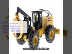Caterpillar 555D Wheel Skidder Modelo Diecast a Escala 1:50 DM CAT 85932 Réplica de Colección video