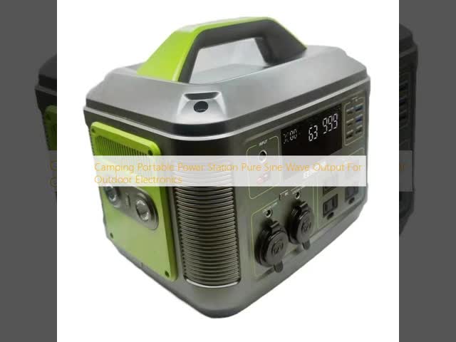 Camping Portable Power Station Pure Sine Wave Output For Outdoor Electronics