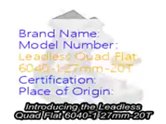 Leadless Quad Flat 6040-1.27mm-20T Take Your Business to the Next Level with Contactor and Durable