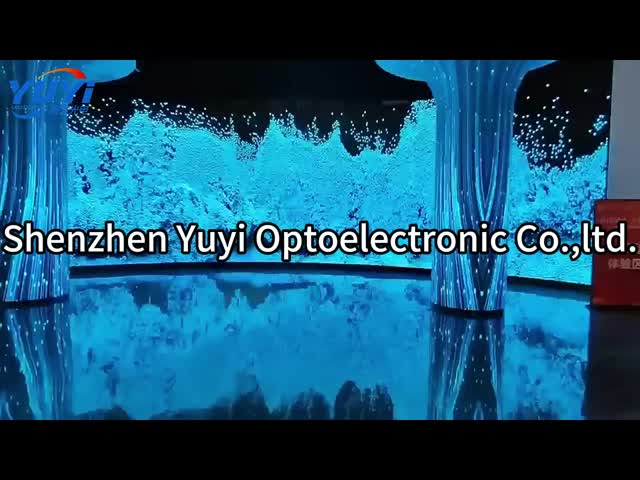 360度P4 LED掲示板画面 フルカラーシリンダーLED画面