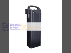 Lithium Ion Silverfish Battery 48V 36V 10.4Ah 13Ah 15.6Ah For Electric Bicycle