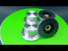 Silver Aluminum Knob 37mm Diameter With Number 0-10 Shaft Hole 6.4MM Knob