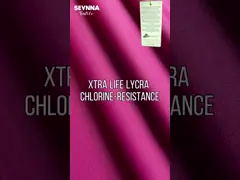 152cm Width Recycled Lycra Fabric In Plain Pattern For Environmentally-Friendly Apparel