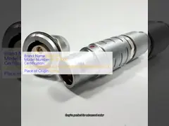 3 코아시얼 푸시 풀 원형 커넥터 플러그 PPS PEEK 단열기