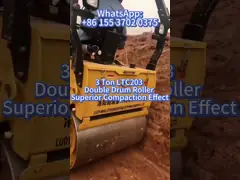 3 Ton Hydraulic Double Drum Vibratory Road Roller LTC203 Hot Sale in Ecuador