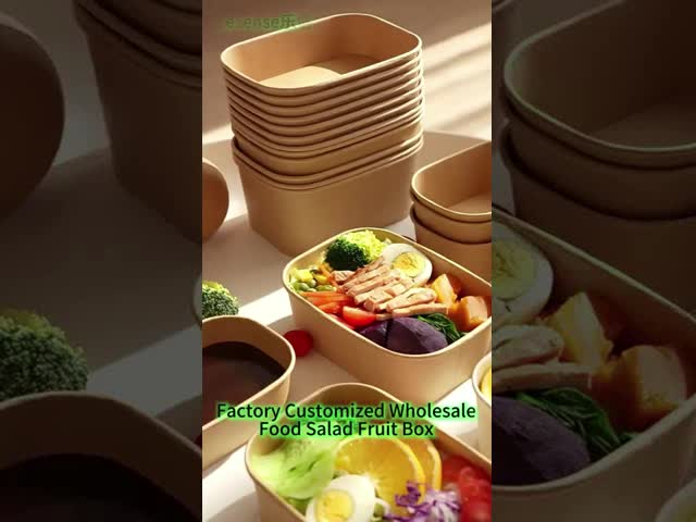 750/1000/1500/2000ml 高ドーム蓋付き紙食品容器