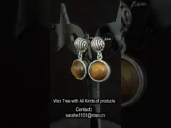 Anting Pejantan Batu Mata Harimau Berbentuk Bulat Berlapis Rhodium 925 Perak untuk Hadiah