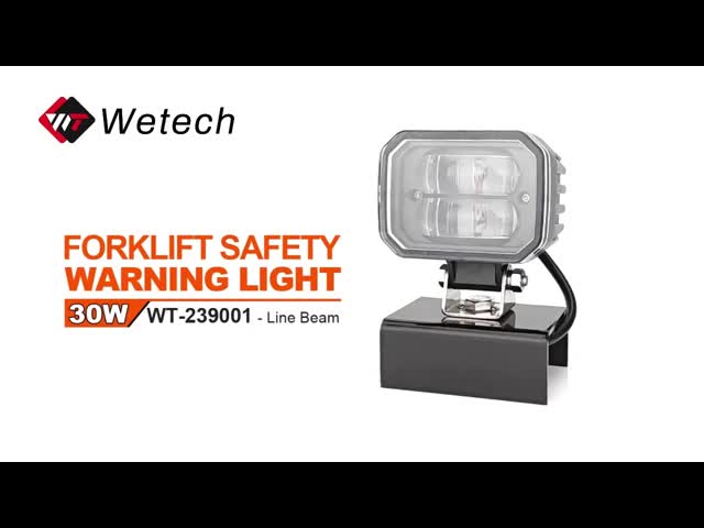 10V - 80Vフォークリフト レッドゾーンライト 30W LEDフォークリフト 安全ライト