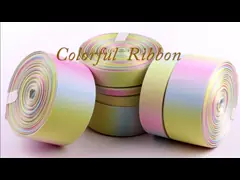 Meisida single-sided ribbon rainbow rainbow rainbow ribbon ribbon ribbon ribbon cake packaging ribbon DIY material flower bundle ribbon