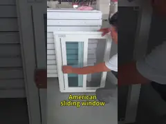 China European Style Sliding Double Hung Vinyl Windows Tinted Vinyl Frame Windows supplier