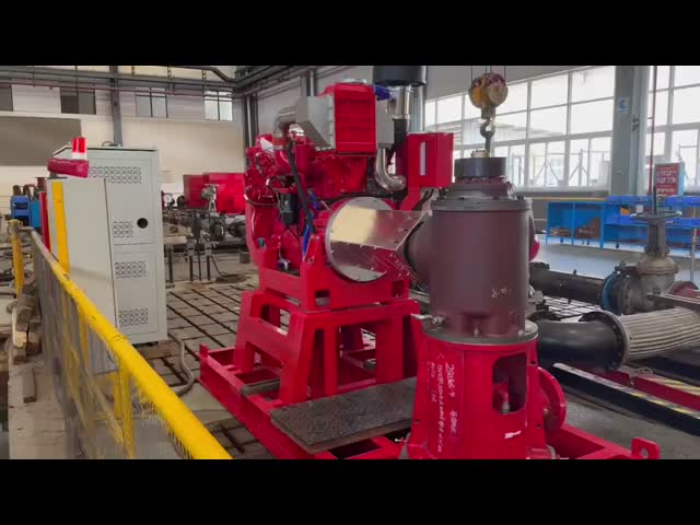 14 Inches Discharge Size Diesel Engine Pump Set with Heavy-Duty Construction and Rated Flow 7000GPM