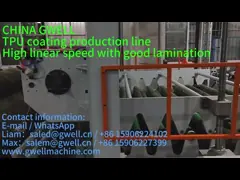 GWELL Ligne de production de revêtement TPU à haute vitesse linéaire et à bonne stratification