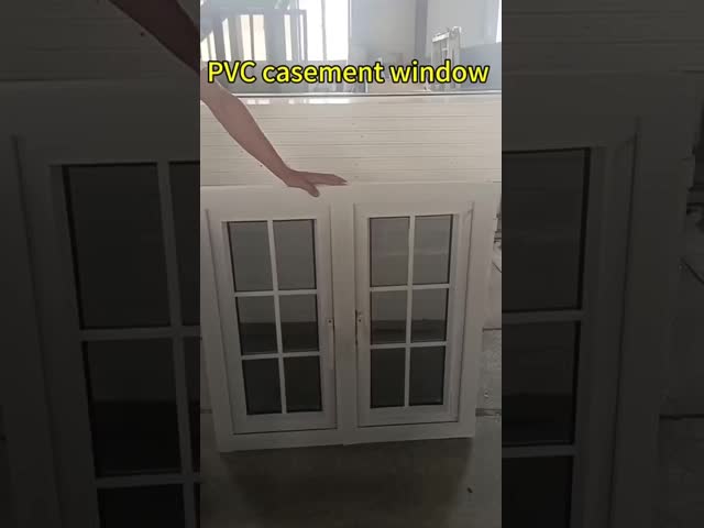 PVC スライドガラス窓 UPVC ダブルガラス スライドガラス