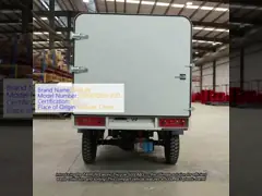 500LABS Plastic Barrel Waste Collection And Transfer Sorting Cleaning Vehicle