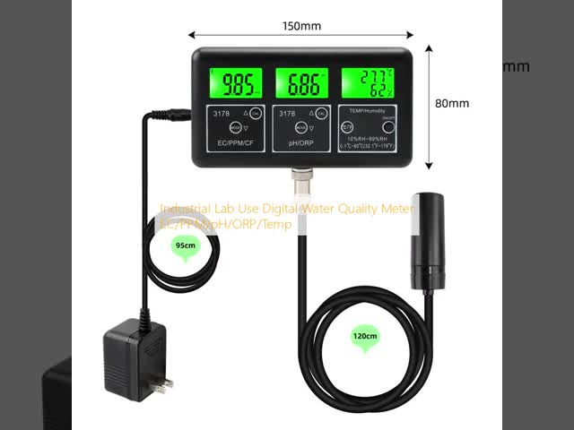 産業用実験室用デジタル水質計 EC/PPM/pH/ORP/Temp