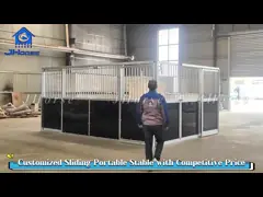 Easy Assembled Heavy Duty Cheap Portable Wooden Equestrian Farm Horse Stable Stall