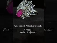 Red Ruby 925 Silver Gemstone Rings Swarovski Sterling Silver Spider Web Ring
