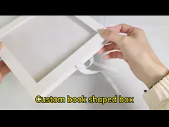 Kemasan Kalung Karton Flap Magnetic Custom yang Ramah Lingkungan dengan Jendela Transparan