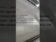 Boa uniformidade - linha de extrusão de folhas rígidas coloridas/transparentes de PVC