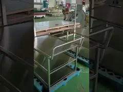 Stainless Steel Sheet Metal Ss Fabrication Medical Transfer Trolley Custom Processing