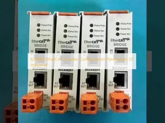 EL6695 EtherCAT Coupler Configuration Parameters Of Industrial