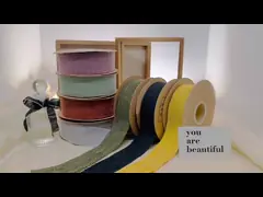 Cross border Korean style new solid color chenille ribbon gift box packaging flower gift bow accessory Wholesale of woven tape