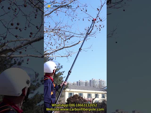 重量 森林 伐採 キット: 50FT 望遠鏡式 カーボン ポール ツリー 剪定器 & 20Ah バッテリー 軽量 強力