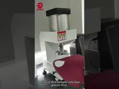 8 Station T Martindale Abrasion Tester Touch Screen Display 2 Counting Method