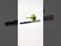 2 Flute Through Coolant Drill AlTiN Coated CNC Milling Tool High Precision For Hard Steel Stainless