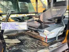 SANY SCC750C 75 Ton Guindaste sobre esteiras de segunda mão Equipamento de elevação totalmente funcional