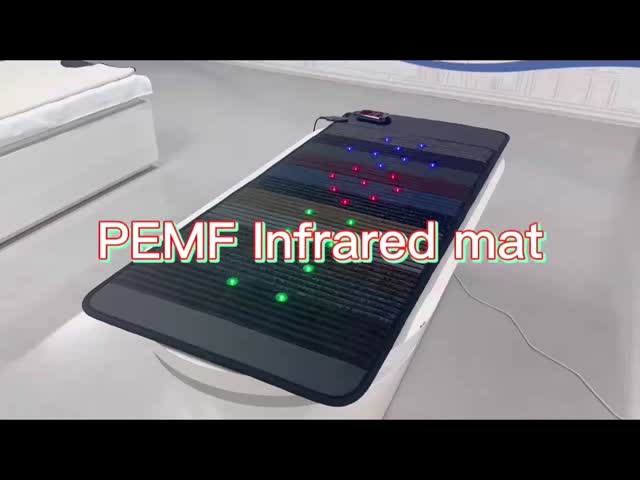 青 赤 緑 光子 光 PEMF 赤外線マット 免疫力向上のための防水 PU革