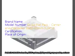 Quad Flat Pack - Carrier and Contactor 8500-65mm-52ATM Take Your Business to the Next Level with Contactor and Durable