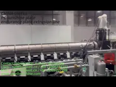 Máquina de extrusão de placas de resistência de placas de sol PC