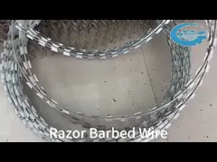 Stainless Steel Razor Barbed Wire 450mm Coil Anti Climb Security