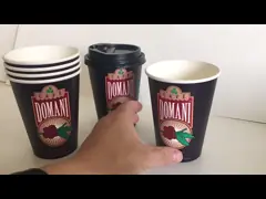 24OZ 675ML Özelleştirilmiş Logo ile Çevre Dostu Tek Kullanımlık Tek Kağıt Kupa