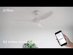 China Modern 65W LED Retractable Ceiling Fan Light Dimmable ABS Blades supplier