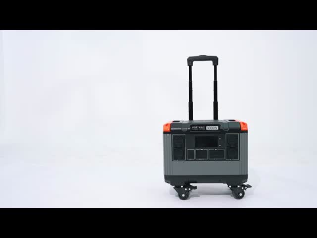 Portable Power Bank Solar Generator LiFePO4 Battery Powerstation 3000 Watt