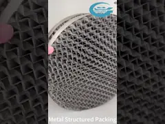Silver Metal Structured Packing Low Pressure Drop For Distillation Towers