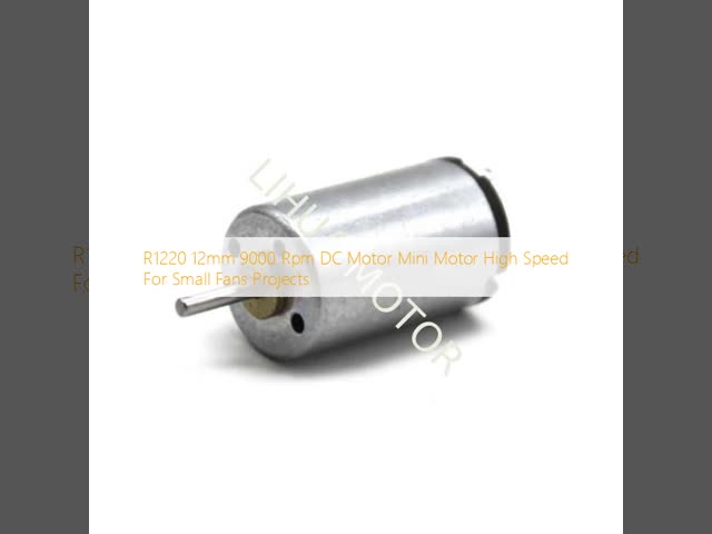 R1220 12mm 9000 Rpm DCモーター ミニモーター 小型のファンプロジェクトのための高速モーター