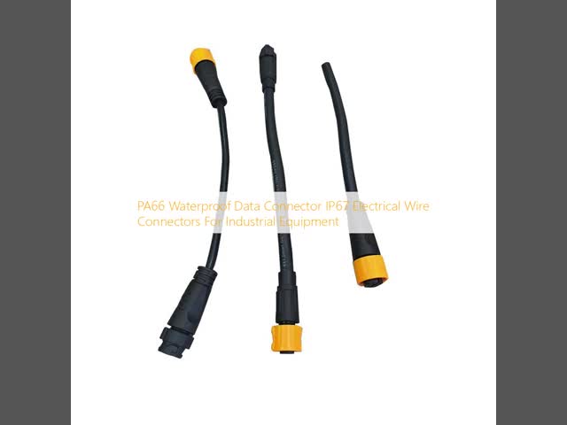 PA66 防水データコネクタ IP67 産業用機器用電線コネクタ