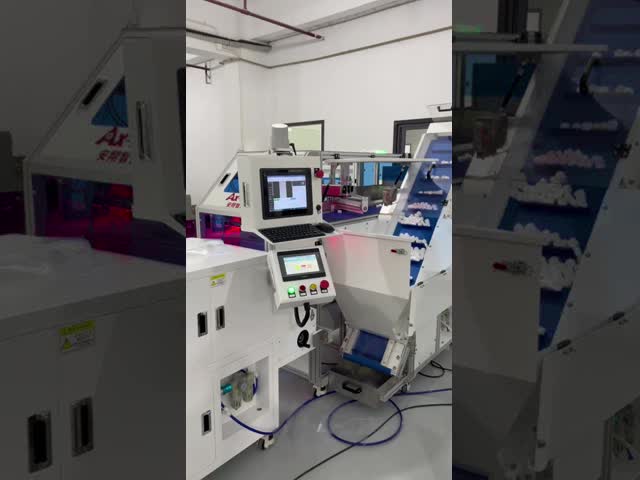 Pharmaceutical Grade Bottle Cap Counting Sealing Machine Visual Counting Packing For Cosmetic Caps video