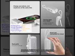 2025 Timess Νέα αποδοτική 4800mah Τράπεζα Ενέργειας Κινητών Τηλεφώνων Μίνι Τράπεζα Ενέργειας Με Διπλή Τράπεζα Φορτίου Τύπου-C