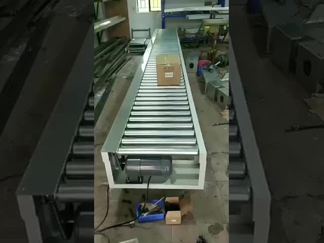 High-Speed Roller Conveyor Line Customizable Frame Height 800 mm Belt Speed 0-10 m/min For Packaging