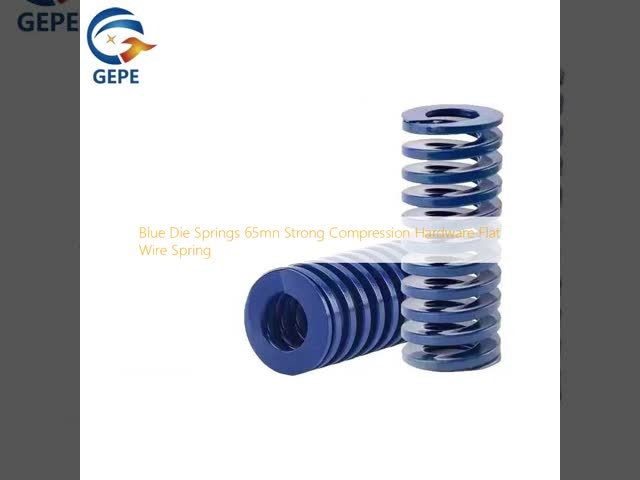 Molas de borracha azul 65mn Compressão forte Hardware Flat Wire