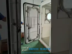 Ανερόστεγη πόρτα ναυτιλιακού πλοίου με πυρόσταξη A60 και διαφανές μέγεθος 2000*1200mm