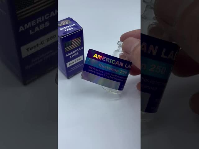 Teste E Etiquetas Esteroides Anabólicos Líquido Injecção 10 ml Etiquetas Vial Quadrado Finish brilhante
