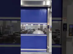 High-Speed Roll-Up Door with Emergency Reverse | 0.8mm Reinforced PVC | 0.6-2.5m/s Adjustable