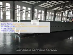 Stainless Steel Mesh Belt Glass Decorating Furnace For Glassware